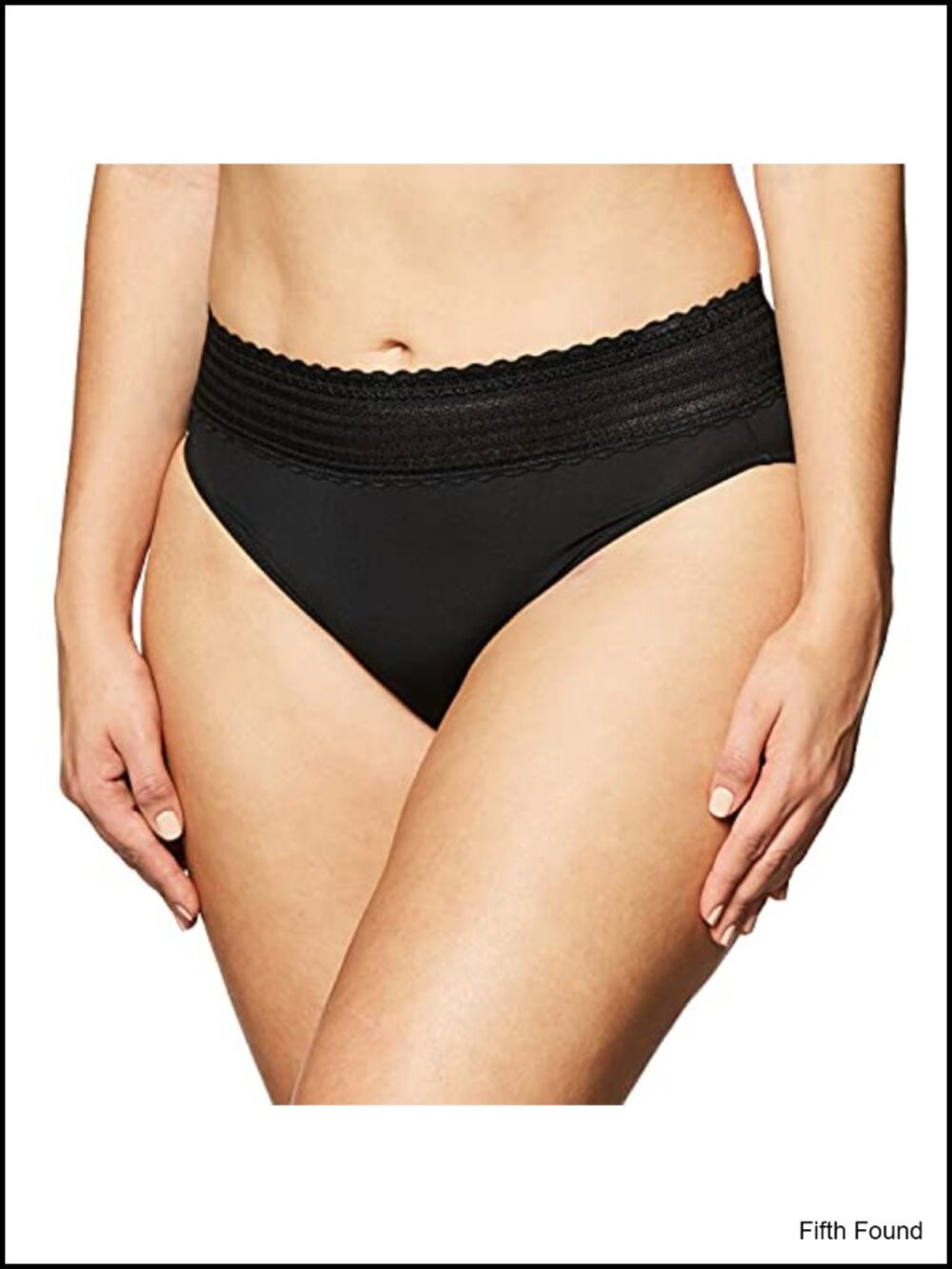 Warner's Women's Hi-Cut Panties Dig-Free Comfort Waist Lace Microfiber